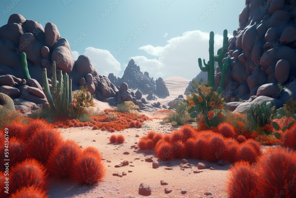 Unleashing the Insane Detail: Beautifully Color-Coded Desert with ...