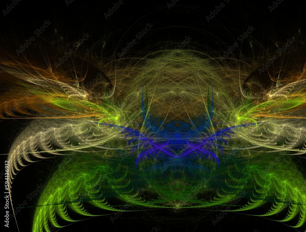 Imaginatory fractal abstract background Image