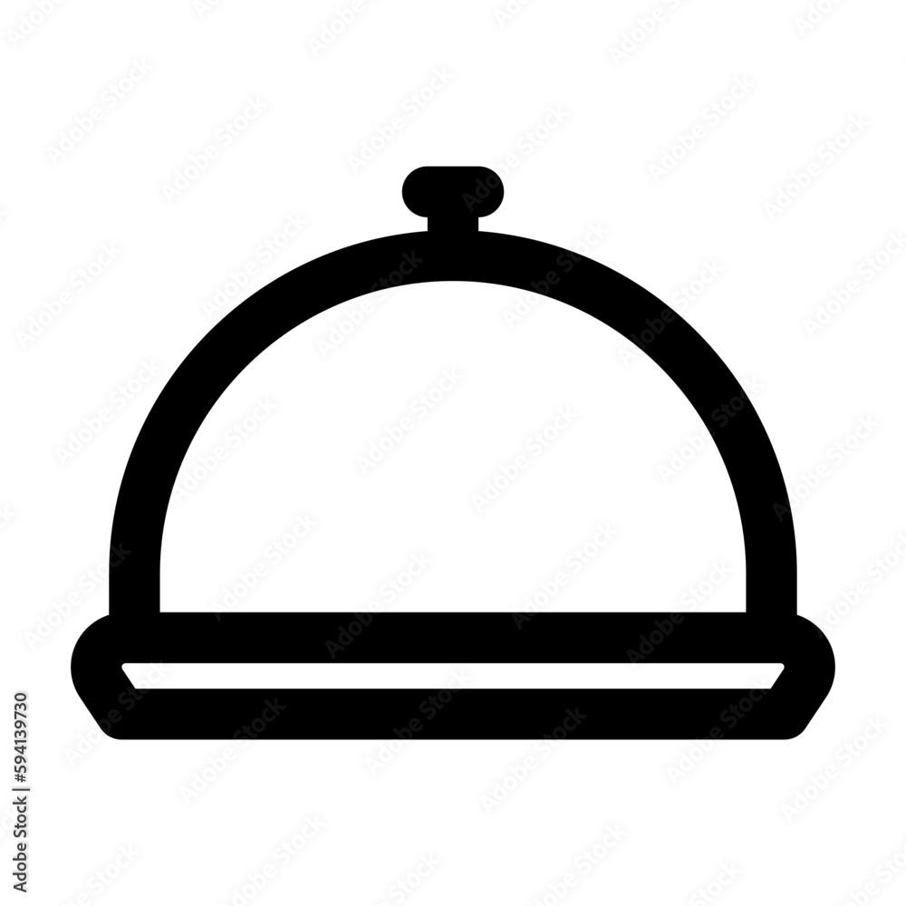 Fototapeta premium restaurant food platter icon