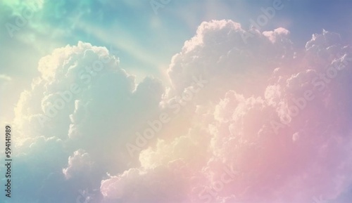 Sky soft light 3d rendering illustration of gradient pastel background abstract texture pattern  in sweet color. Generative Ai.