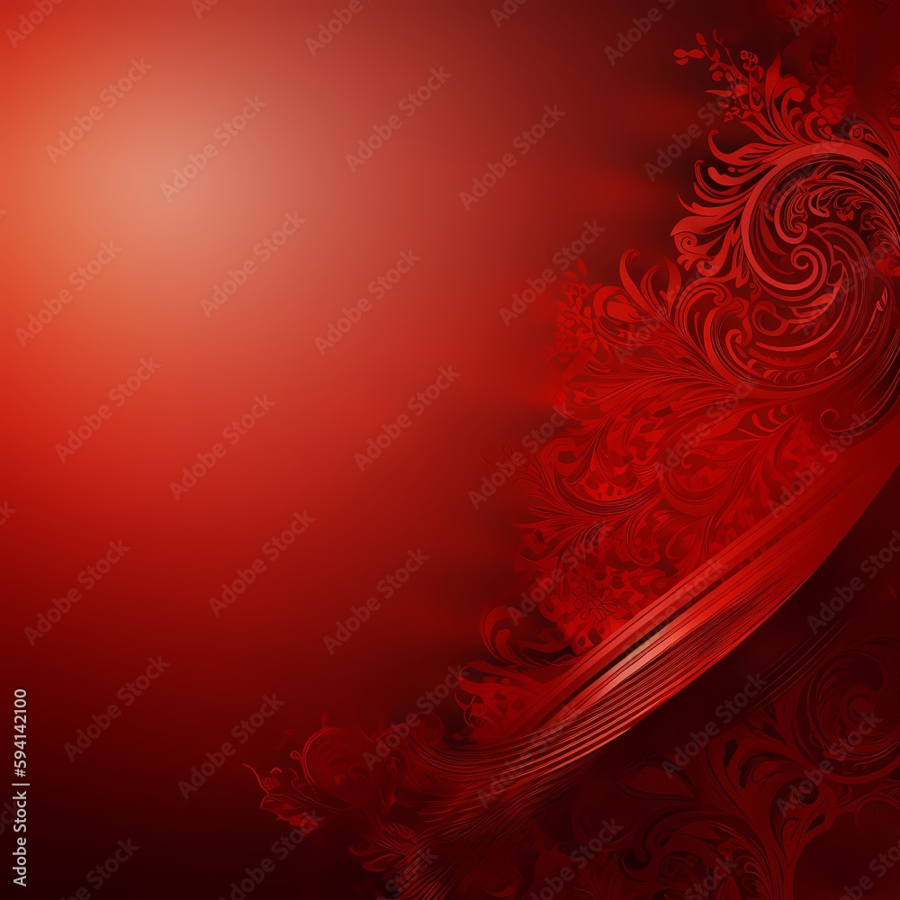Happy Chinese new year luxury style pattern background vector. Oriental sakura flower gold line art texture on red background. Design illustration for wallpaper, card, poster, packaging, advertising Happy Chinese new year luxury style pattern background vector. Oriental sakura flower gold line art texture on red background. Design illustration for wallpaper, card, poster, packaging, advertising