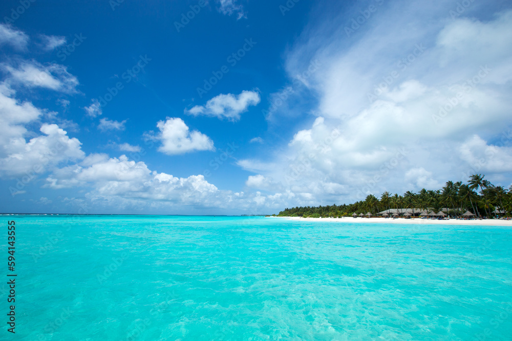  beach and tropical sea. beach landscape