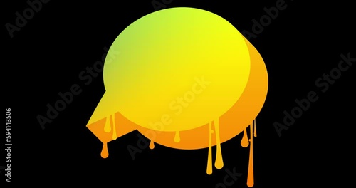 Wallpaper Mural Colorful Graffiti Speech Bubble background animation. Abstract modern color changing decoration video. Urban style talk icon cartoon. Torontodigital.ca