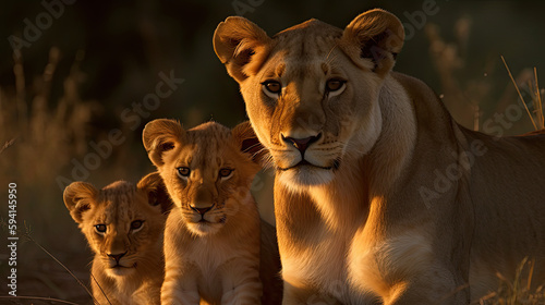 "A Mother's Love: Lion and Cubs" © PrismaStudio