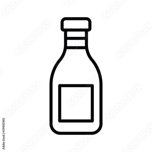 ketchup icon vector design template in white background