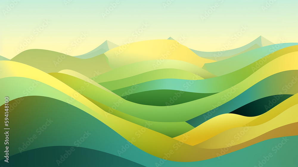 green waves abstract background green waves abstract background