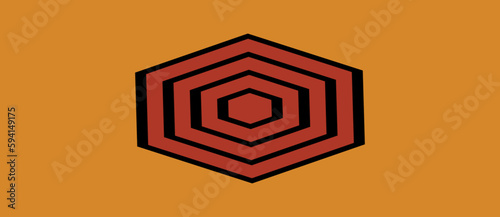 Neo tribal tattoo inspired triptych wall art deep earthy tones