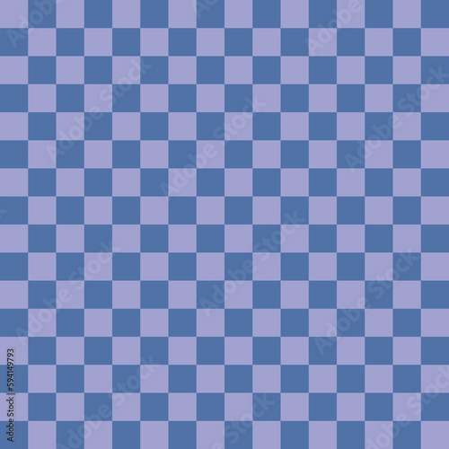 Blue bell & blue yonder seamless checkered pattern