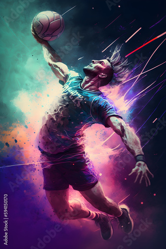 Credible_handball_full_artistic_surreal_colorful_cinematic