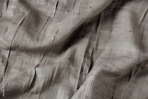 monochromatic curtain with intricate patterns. Generative AI