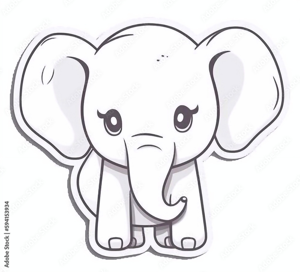 Weißer Elefant, made by Ai, Ai-Art Weißer Elefant, made by Ai, Ai-Art