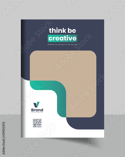  annual report and corporate brochure cover page or book cover template design