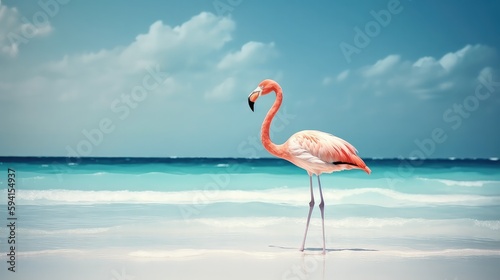 flamingo with generative ai