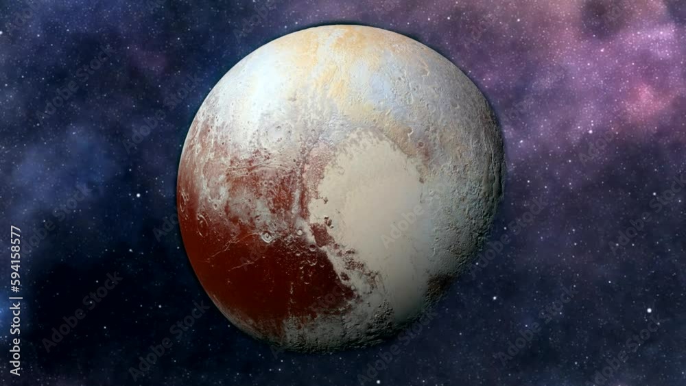 Deep space background animation with planet Deep space background animation with planet