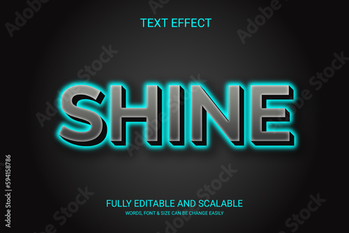 Shine 3D Editable Text Design 