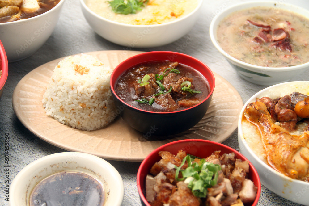 Freshly cooked assorted famous Filipino food Freshly cooked assorted famous Filipino food