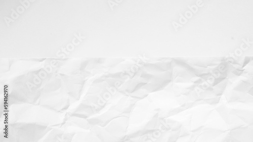 White Paper Texture background. Crumpled white paper abstract shape background with space paper recycle for text