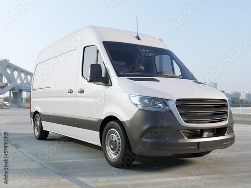 Van Transportation Truck Realistic Render © kassasdevra