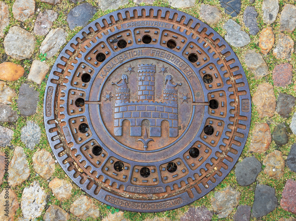 sewer manhole in freiburg germany