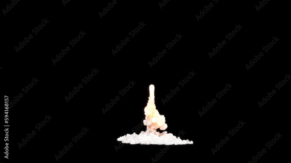 Rocket Launch Smoke color smoke cloud fire gas leak explosion fume smoke plume