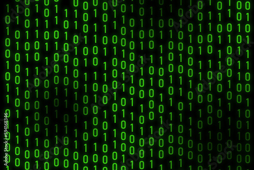 Green pattern binary numeral system background © Ratchapon