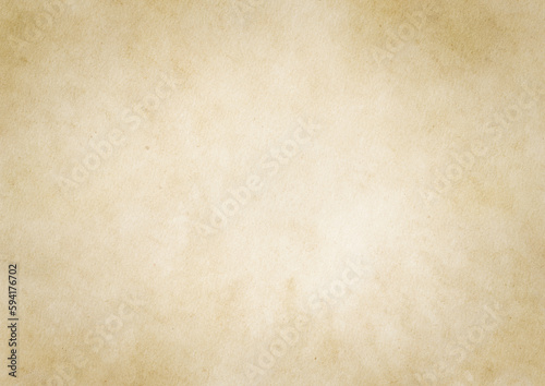 Old beige paper vintage with stain watercolor  Kraft Old Paper background