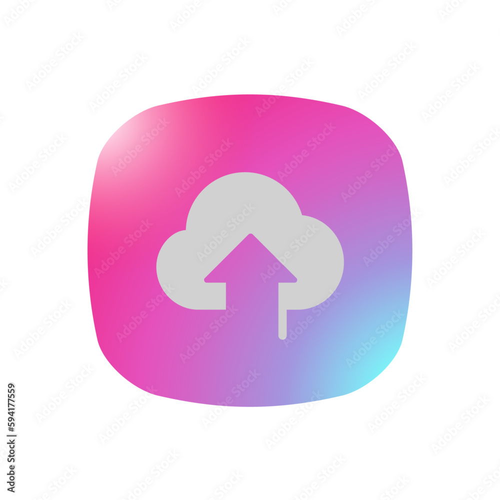 Upload Cloud - Pictogram (icon) Upload Cloud - Pictogram (icon)