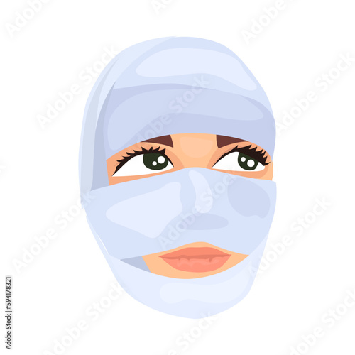 Postoperative care illustration in color cartoon style. Editable vector graphic design.
