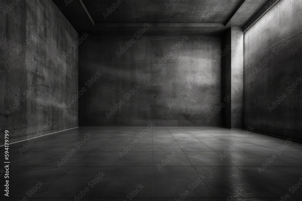 Dark black and gray abstract cement wall and interior textured studio room for product display. Wall background Dark black and gray abstract cement wall and interior textured studio room for product display. Wall background