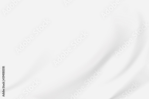 White silk fabric background with soft waves. abstract elegant crumpled cloth texture.