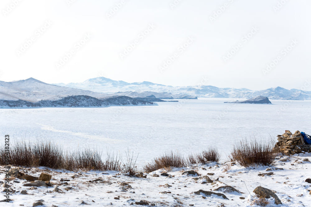 Lake Baikal in winter Lake Baikal in winter