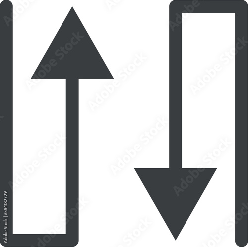 long gray arrows, arrow icons
