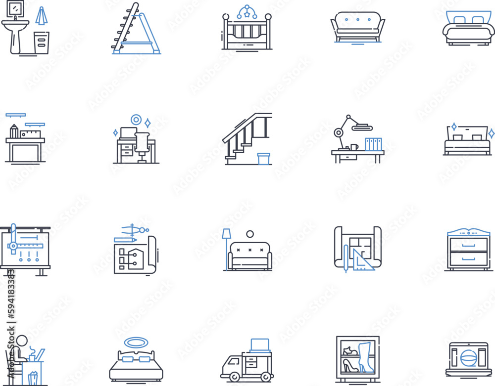 Ottoman line icons collection. Empire, Sultan, Conquest, Janissary, Caliphate, Byzantine, Mosque vector and linear illustration. Bazaar,Pasha,Harem outline signs set