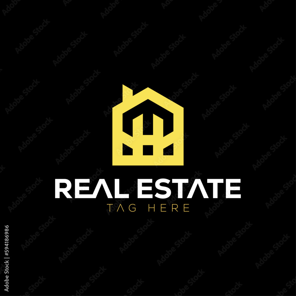 Real Estate home construction  Vector Logo Design
