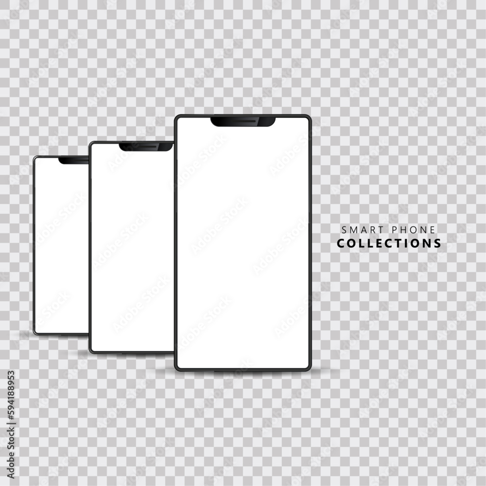 Smart phone mock-up in 3Ds of Realistic mobiles for new genration of smart phone concept design Smart phone mock-up in 3Ds of Realistic mobiles for new genration of smart phone concept design