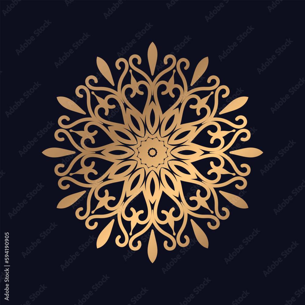 Abstract flower pattern mandala design background vector Abstract flower pattern mandala design background vector