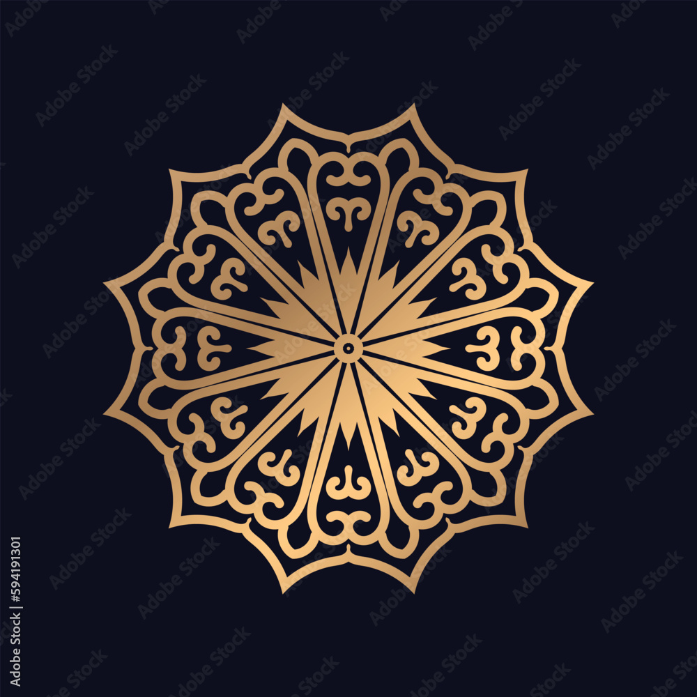 Elegant Islamic pattern mandala design background vector