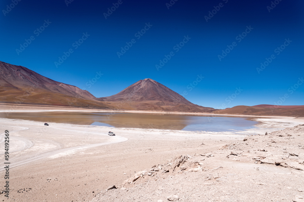 Desert landscape of the bolivian altiplano