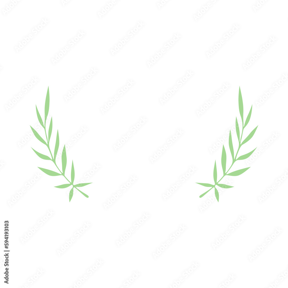Obraz premium aesthetic handdrawn leaf