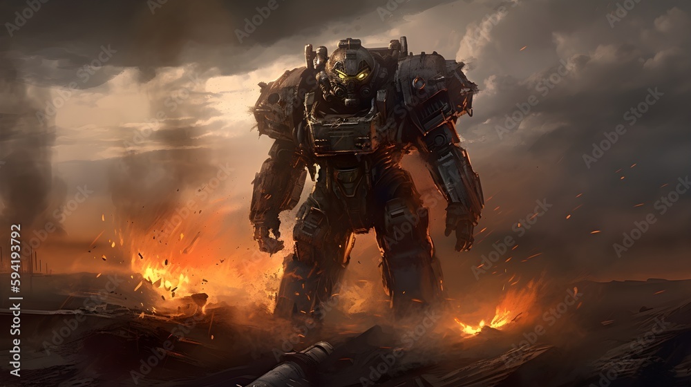 Generative AI illustration content Doomday Generative AI illustration content Doomday