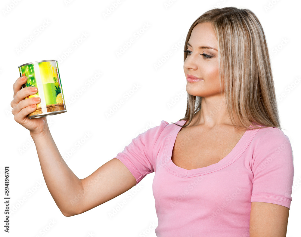 Portrait of a Woman Checking Food Labelling Portrait of a Woman Checking Food Labelling