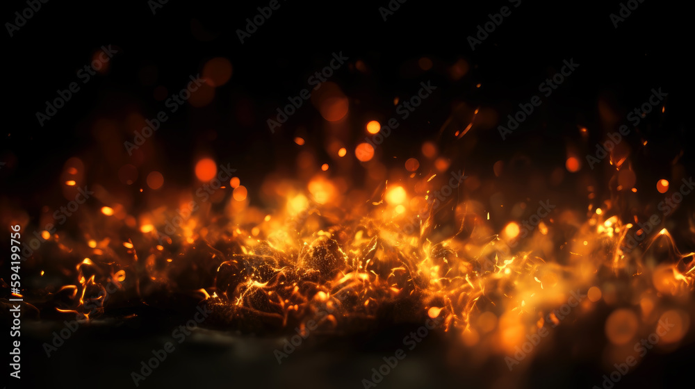 Beautiful fire background, generative ai.