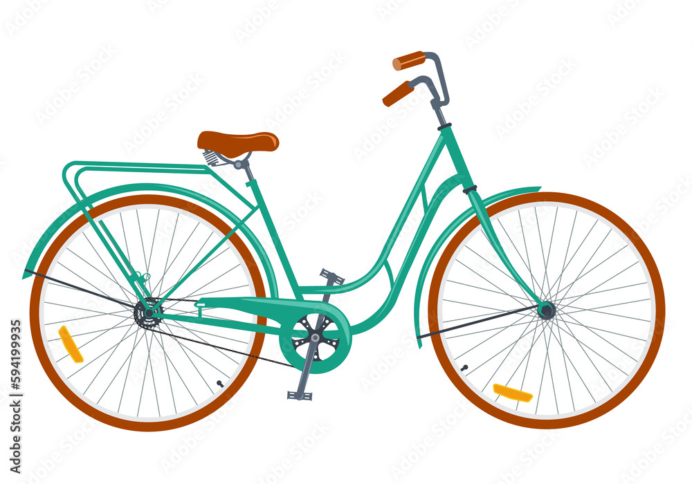 Go out with bicycle retro style