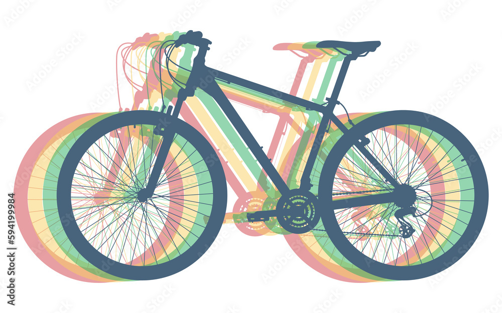 Fototapeta premium Mountain bike. Isolated