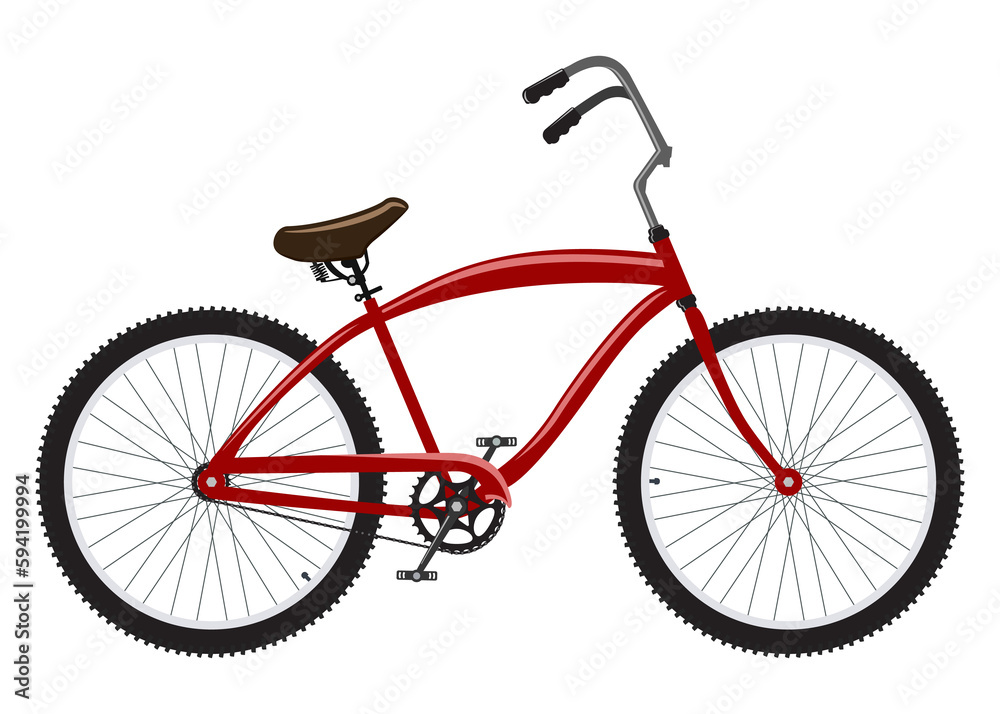 Go out with bicycle retro style