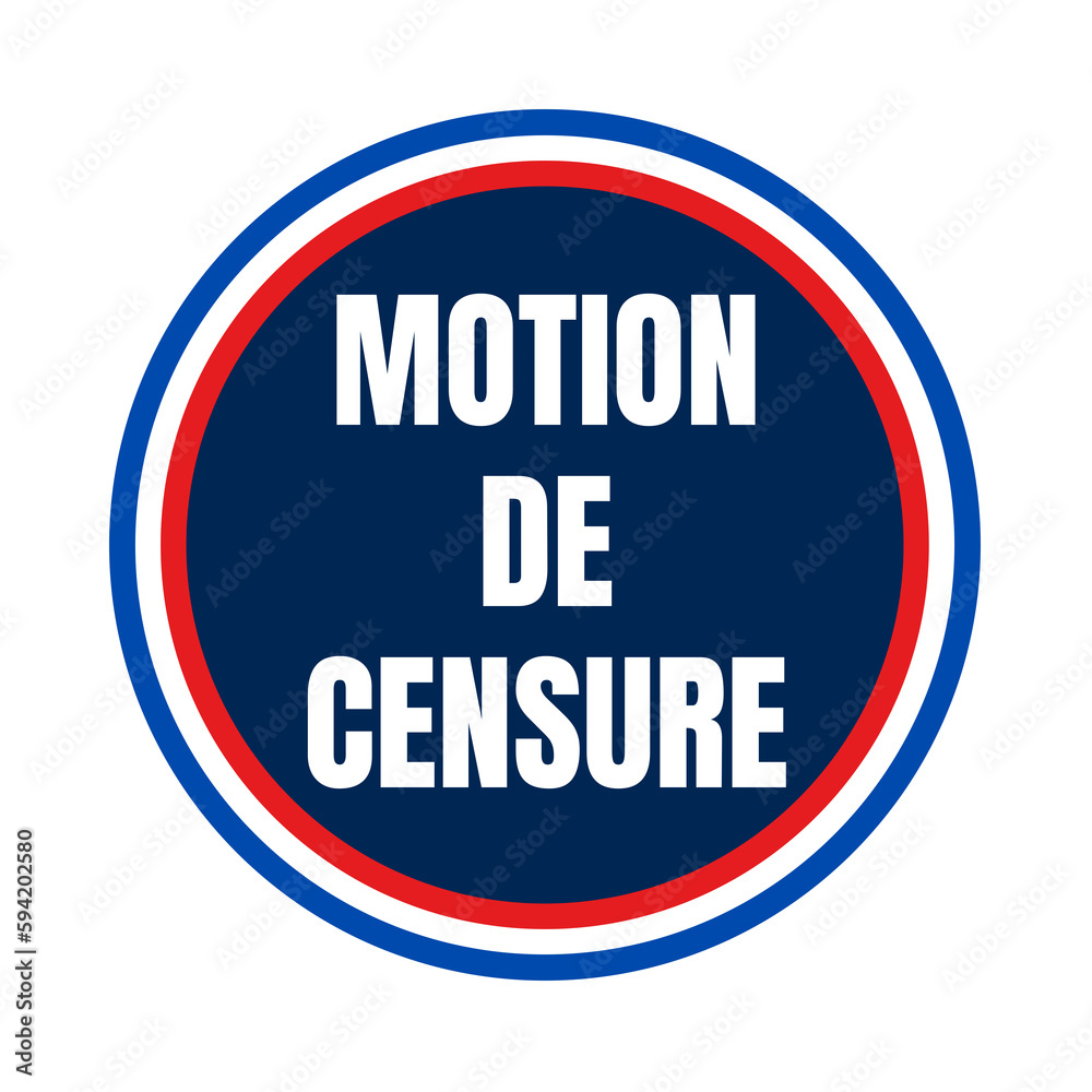 Symbole motion de censure en France Symbole motion de censure en France