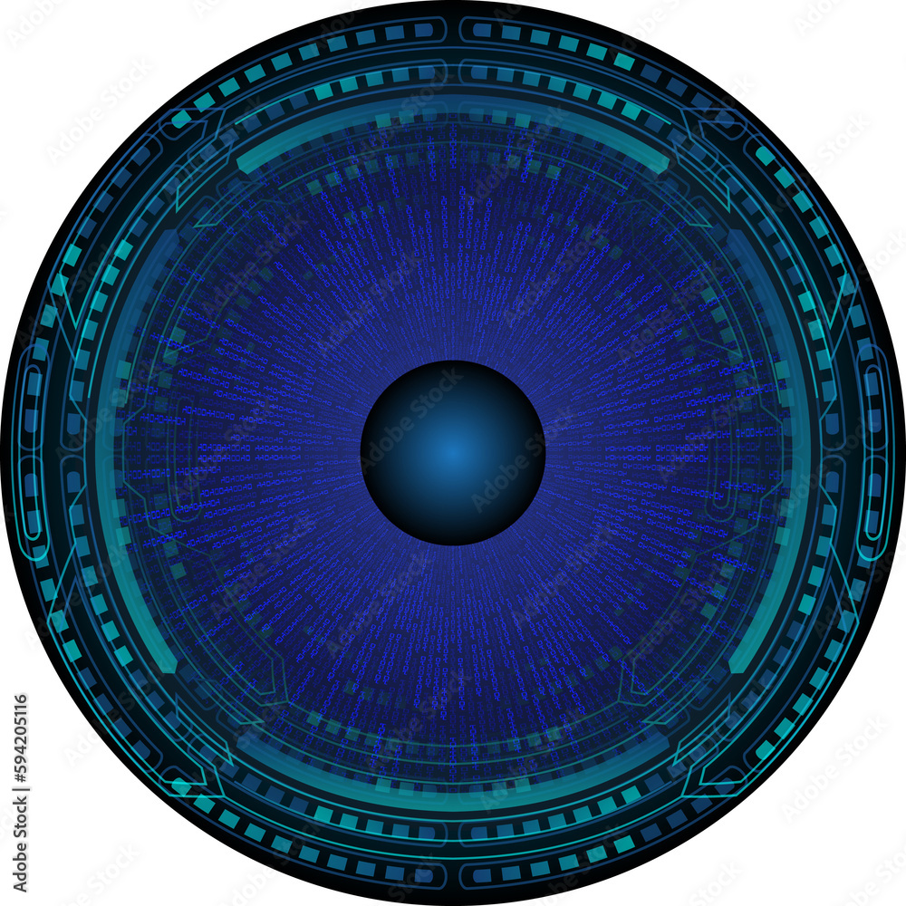 eye cyber circuit future technology concept background
