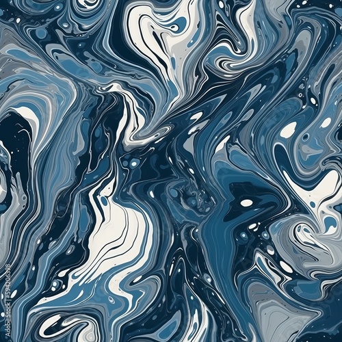 Fluid marble daze in with an speculative touch for print and organize. Seamless pattern, AI Generated