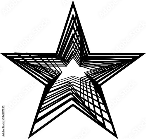 Dynamic Vector star shape that you can use as logo, symbol, background, icon, etc.