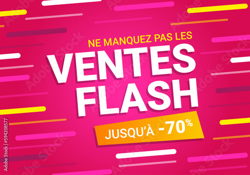 Bannière de ventes flash, jusqu'à -70% Rose